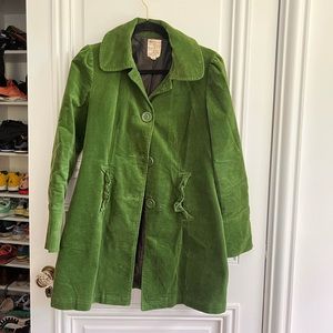 Emerald green lightweight fall jacket